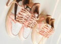 Travis Scott x Air Jordan 1 Low custom sneaker covered in beautiful "vanilla, strawberry and chocolate brown hues"