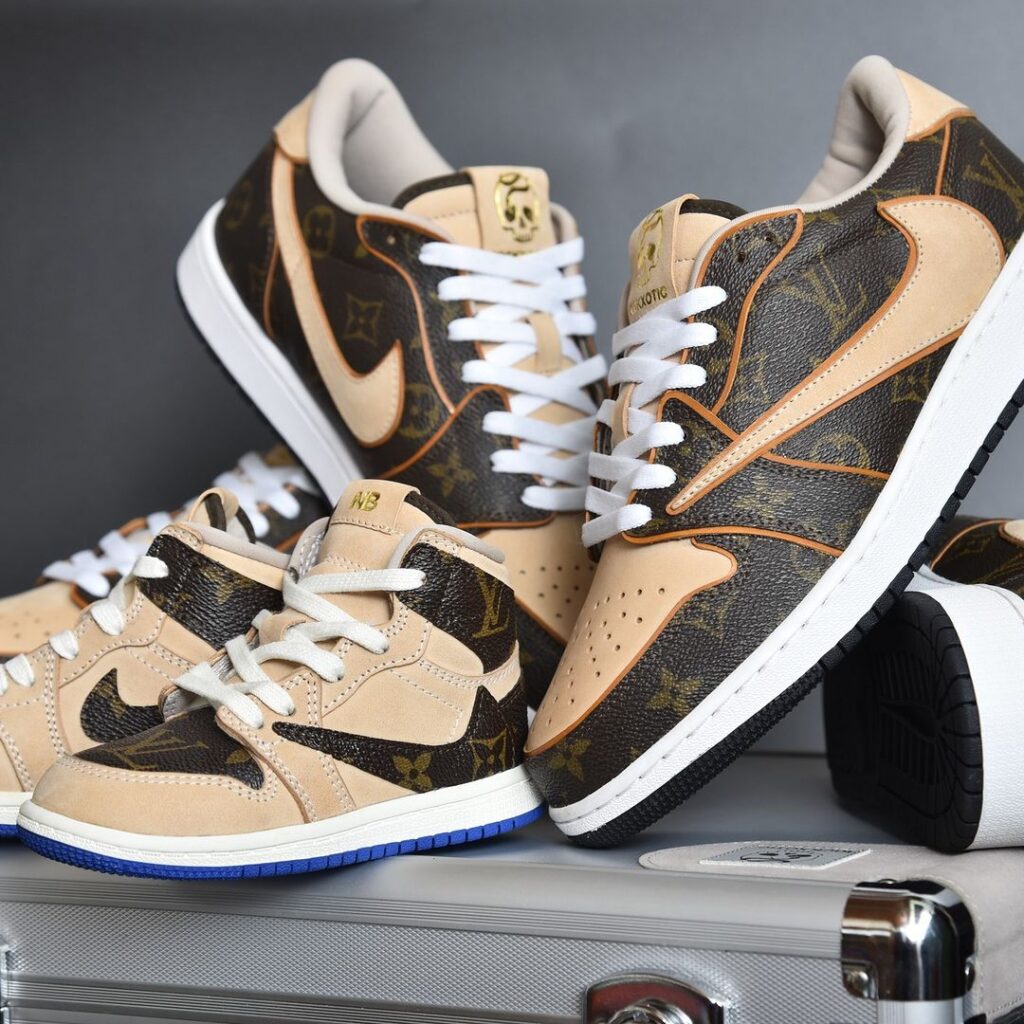 Louis Vuitton x Air Jordan 1 Low Travis Scott Is Fire 23jumpmanstreet