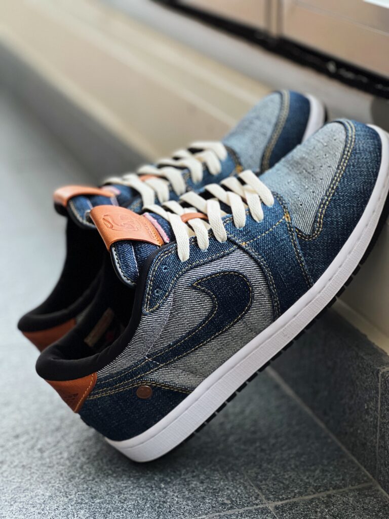 Air Jordan 1 Low "Monotaro Denim" Sneakers 