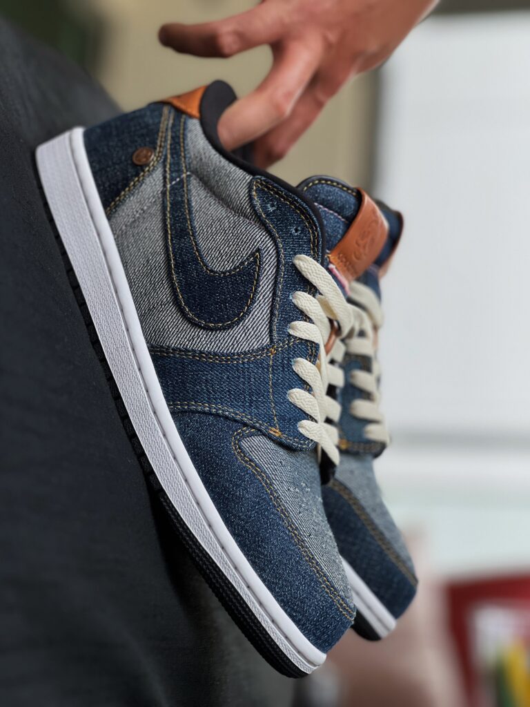 Air Jordan 1 Low "Monotaro Denim" Sneakers 