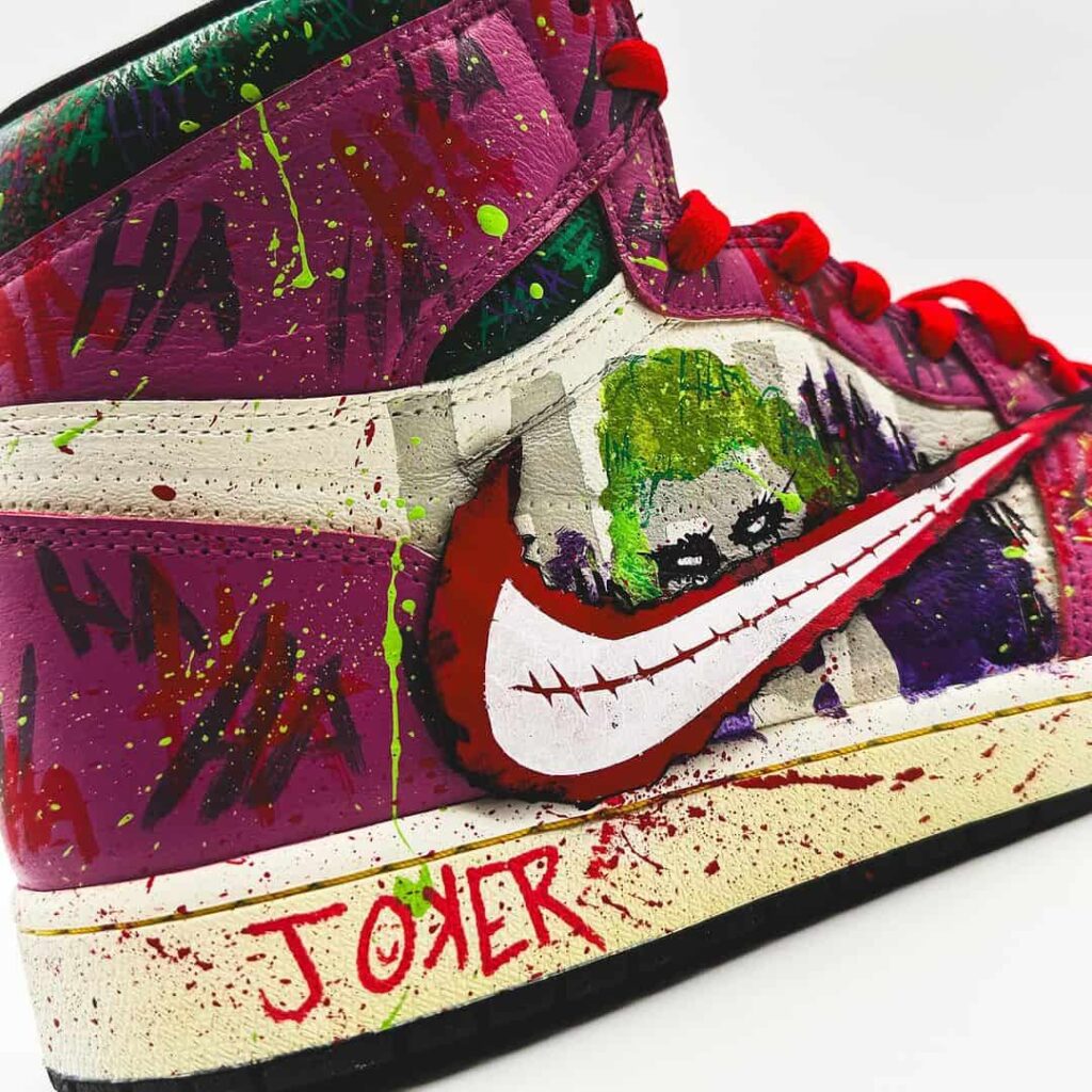 Clown Prince of Crime" Jordan 1 High Joker sneakers