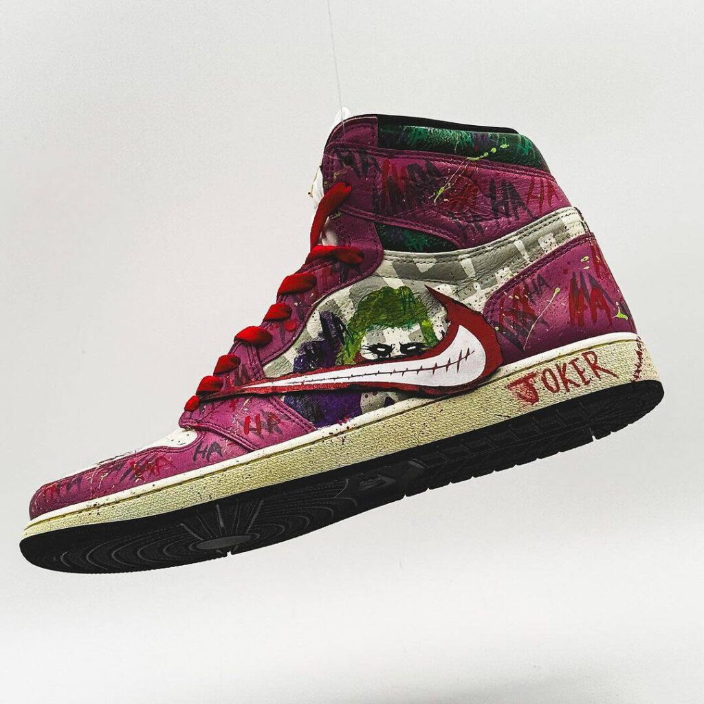 Clown Prince of Crime" Jordan 1 High Joker sneakers