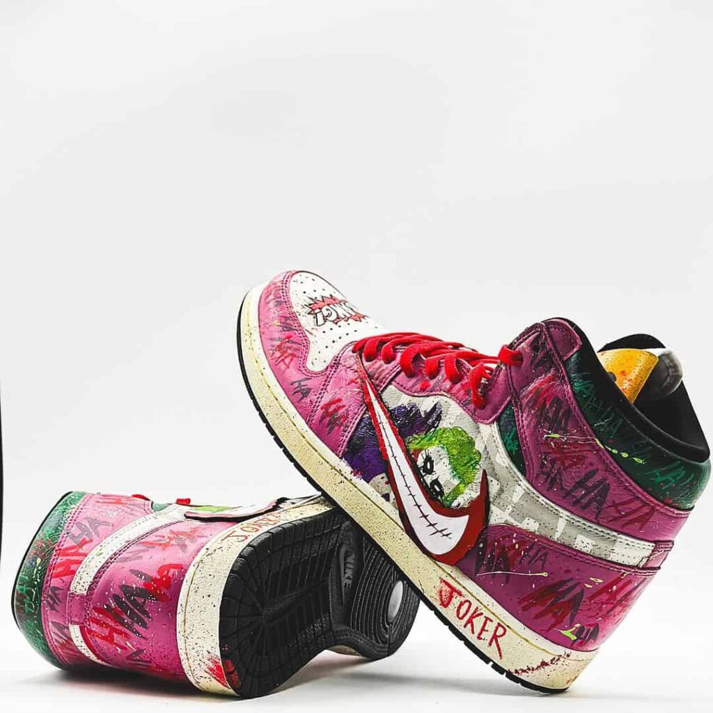 Clown Prince of Crime" Jordan 1 High Joker sneakers