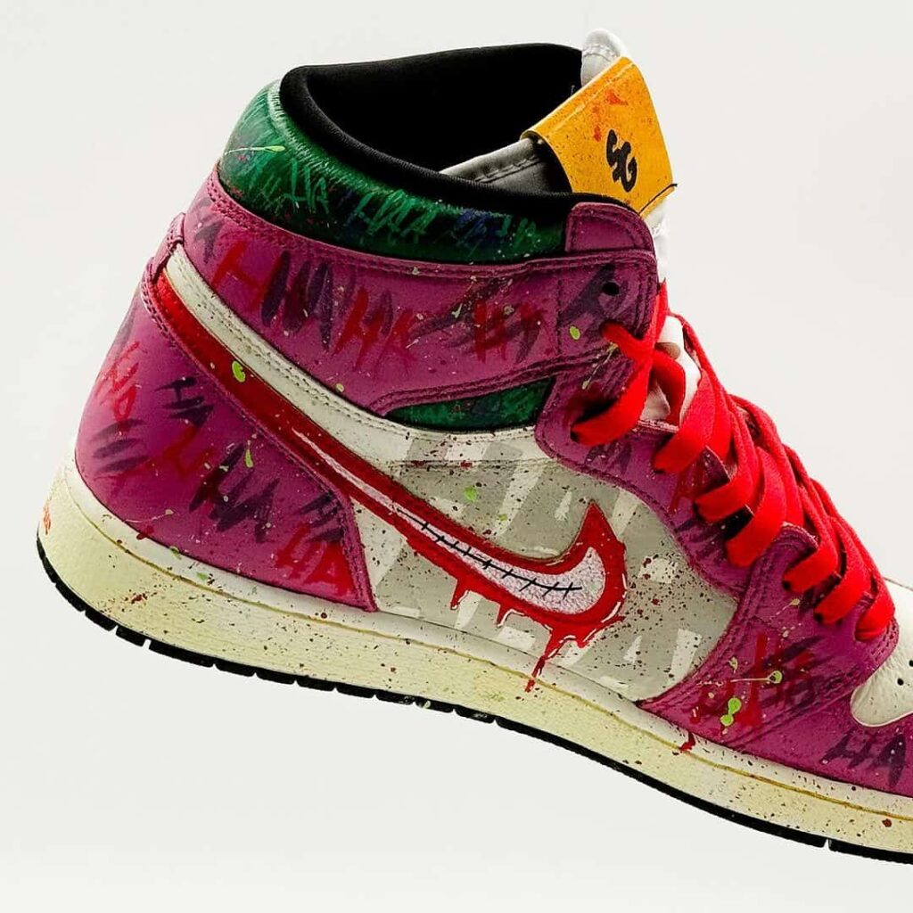 Clown Prince of Crime" Jordan 1 High Joker sneakers