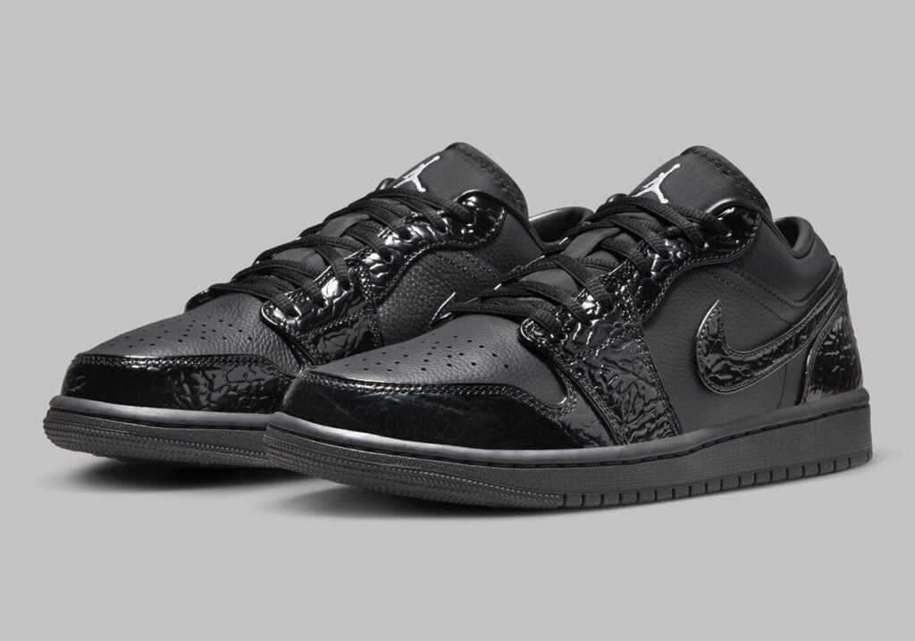 Air Jordan 1 Low "Black Croc" 
