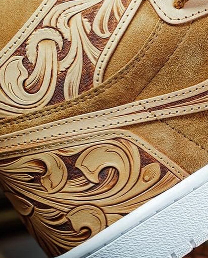 "Hand-Carved" Air Jordan 1 Lux