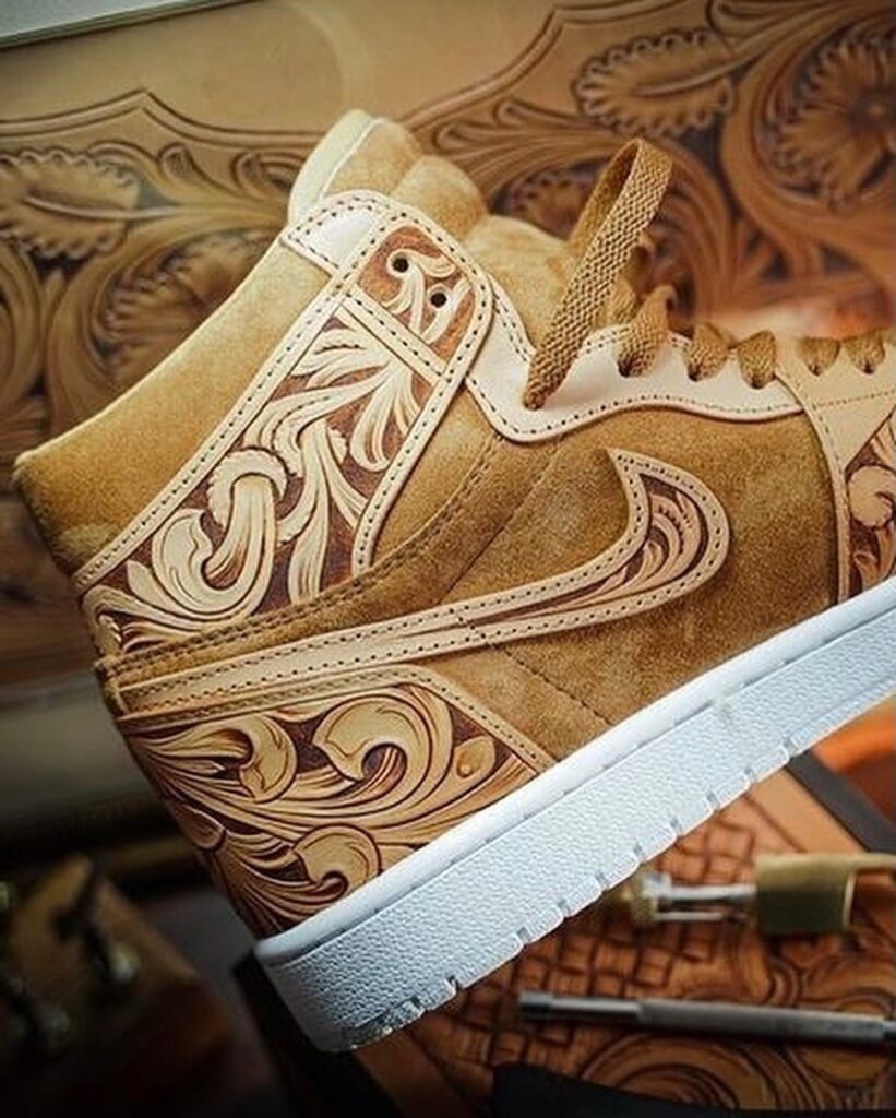 "Hand-Carved" Air Jordan 1 Lux