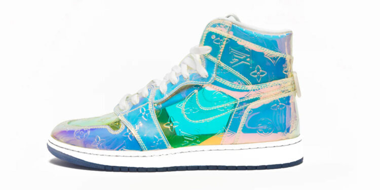 This-Louis-Vuitton-x-Air-Jordan-1-'Prism' Costs-$10,000