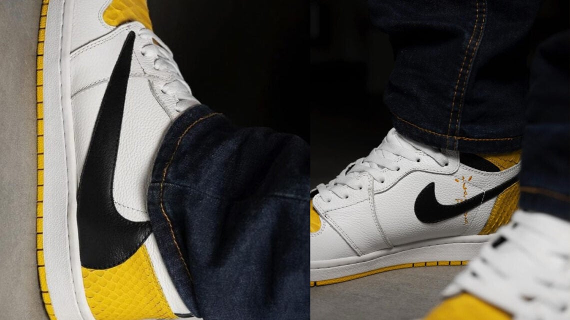 Travis Scott x Fragment Air Jordan 1 "Yellow" 