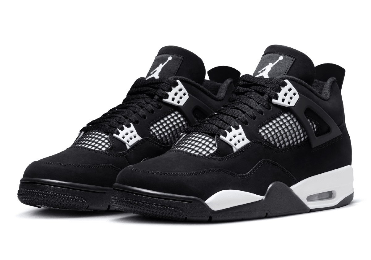 jordan 4 black and white