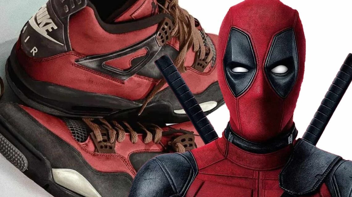 custom air jordan 4 deadpool sneakers