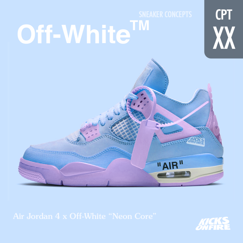 Off-White x Air Jordan 4 "Cotton Candy"