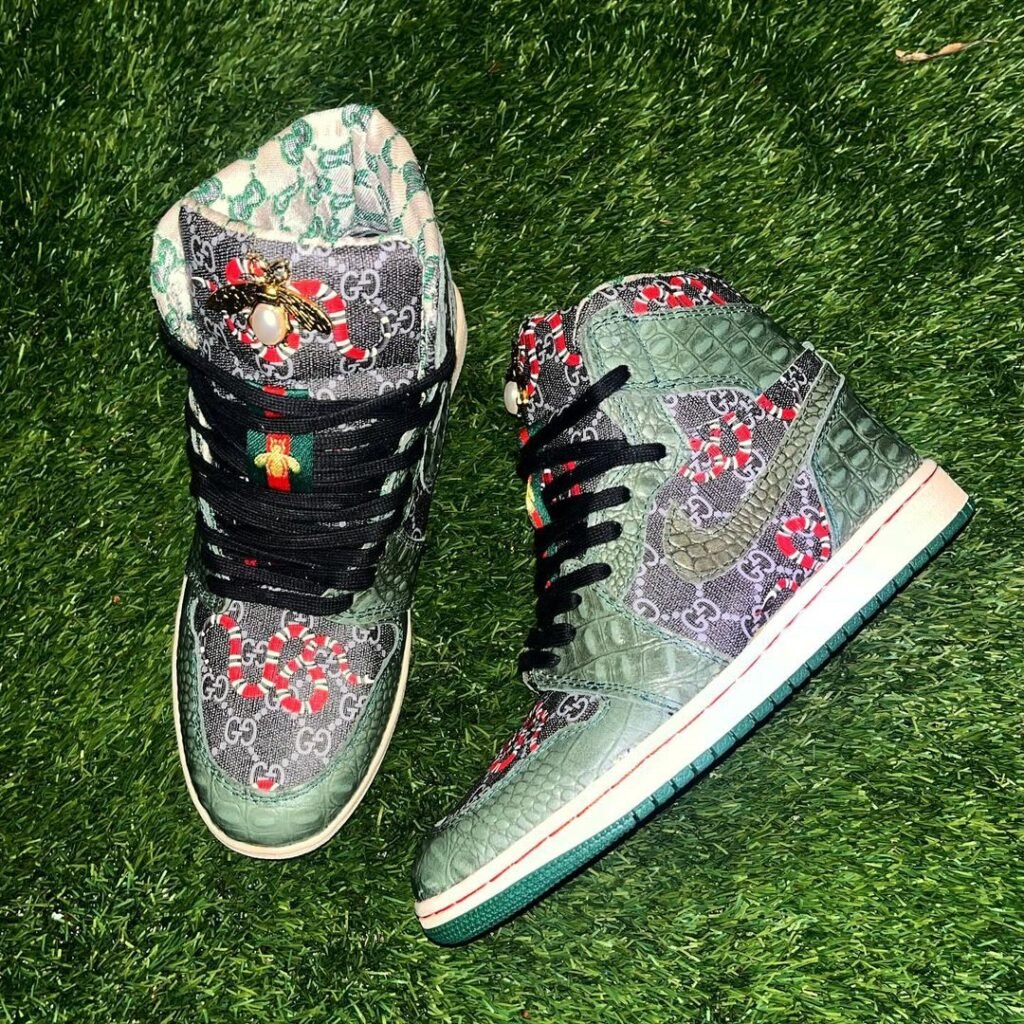 Gucci x Air Jordan 1 Serpent Slithers With Cool 23jumpmanstreet