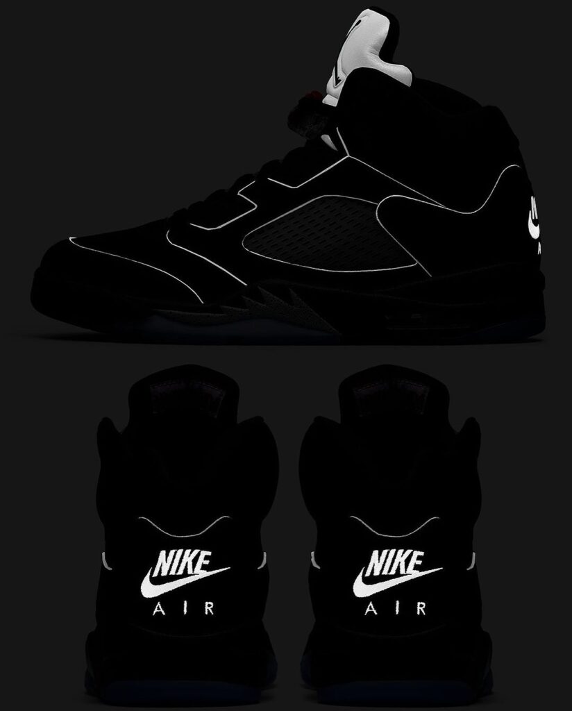 jordan 5 black metallic reimagined