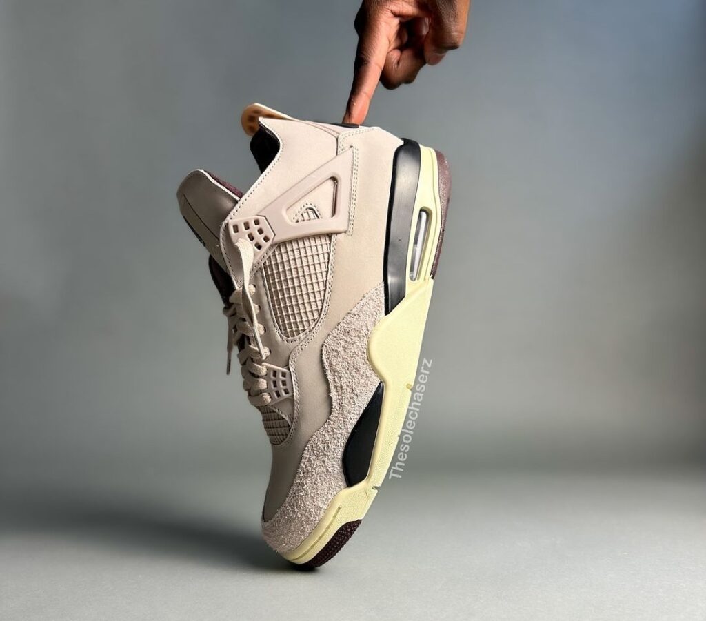 A Ma Maniére x Air Jordan 4 "Fossil Stone" 