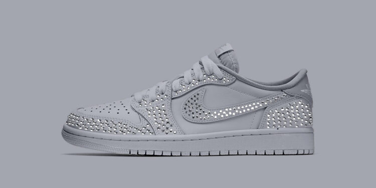 Swarovski x Air Jordan 1 Low OG "Stealth" Is Crystal-Encrusted