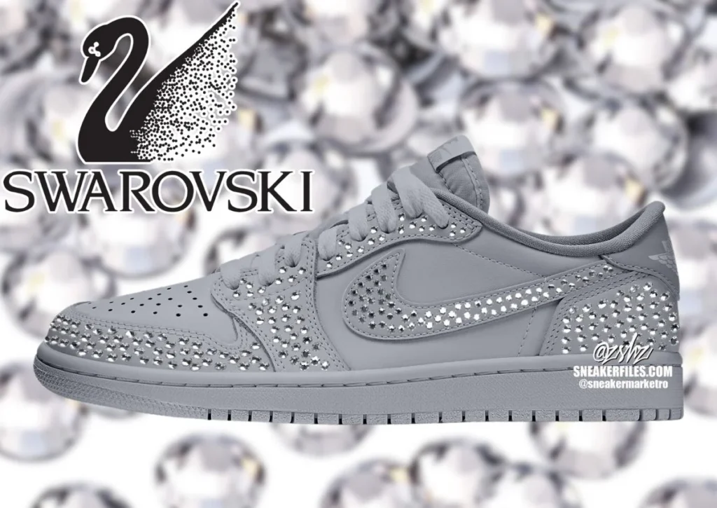 Swarovski x Air Jordan 1 Low OG "Stealth"