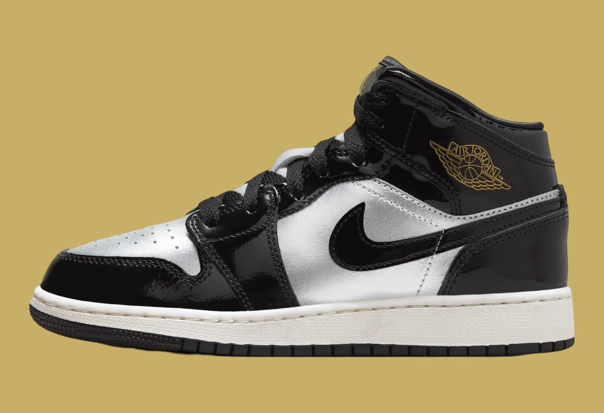 metallic silver jordan 1 mid