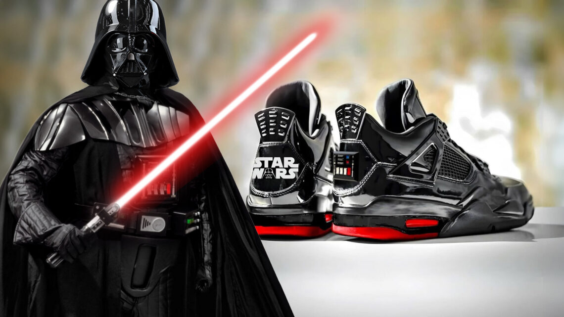 Darth Vader Air Jordan 4 Sneakers