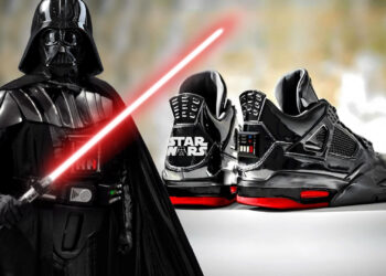 Darth Vader Air Jordan 4 Sneakers