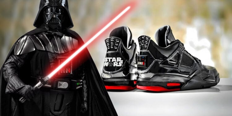 Darth Vader Air Jordan 4 Sneakers