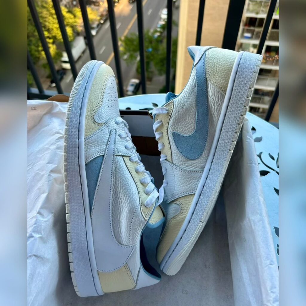 Travis Scott x Air Jordan 1 Low Gets A Unique Baby Blue Color 23jumpmanstreet