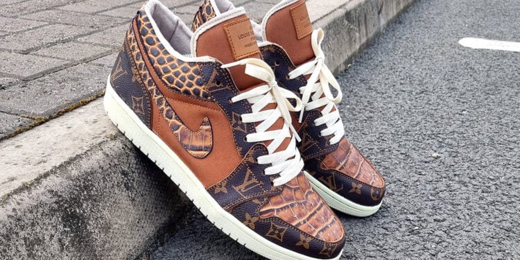 Louis Vuitton Air Jordan 1 Low Monogram Caramel Crisp