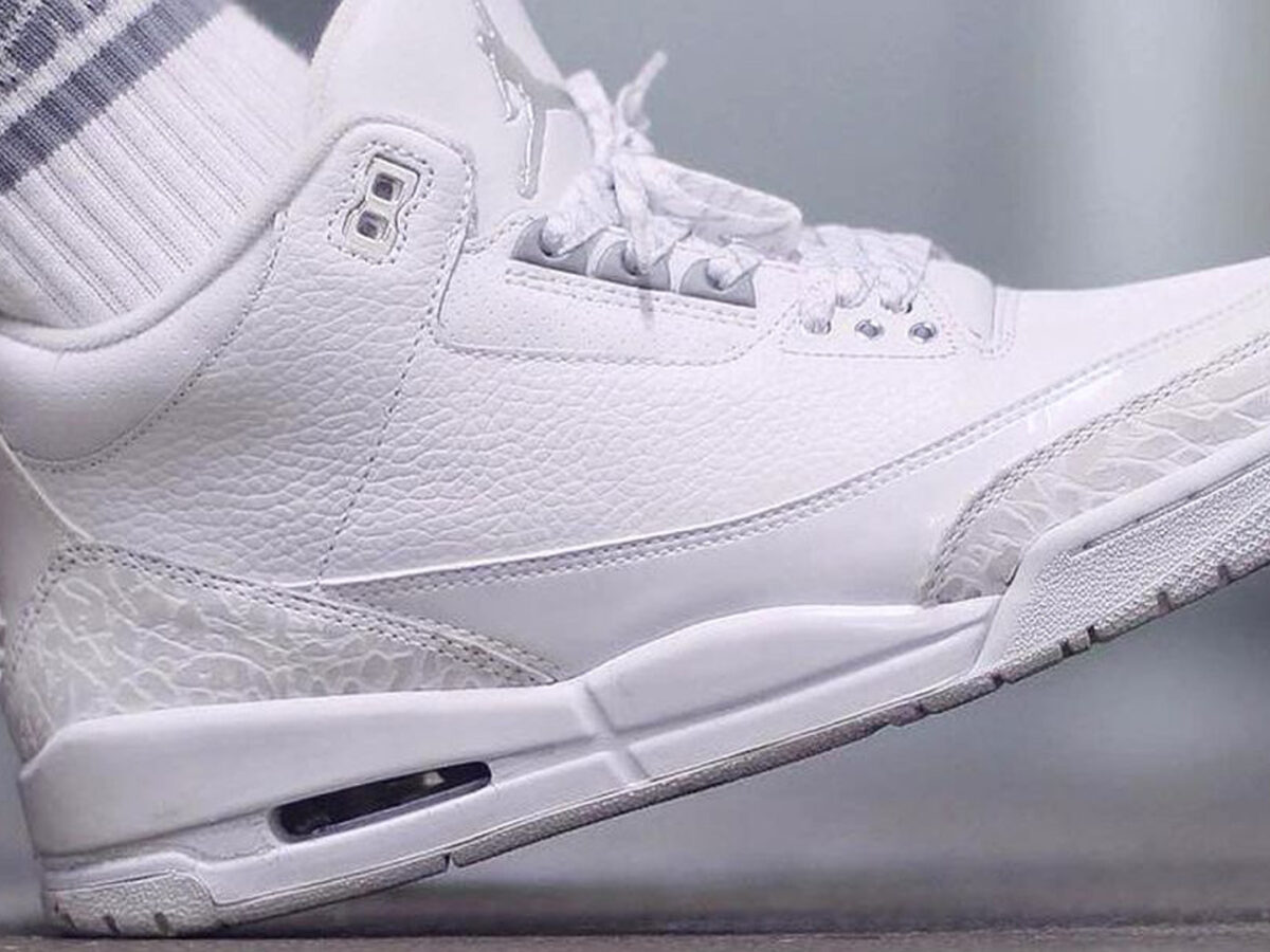 pure white jordan 3