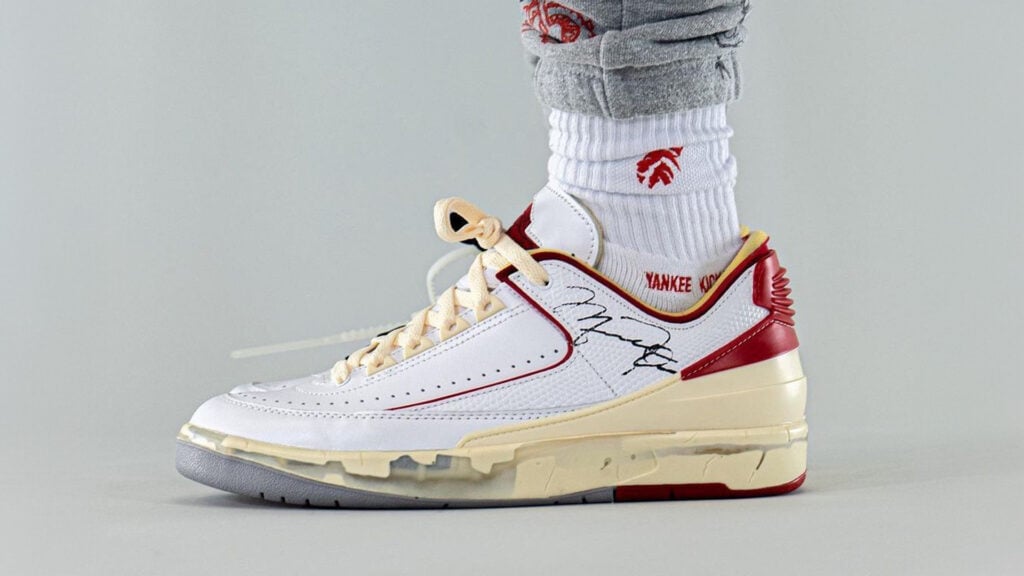 Off-White x Air Jordan 2 Low White/Varsity Red