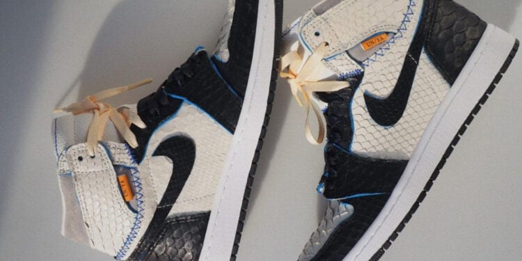 Union Air Jordan 1 Customs Sneakers