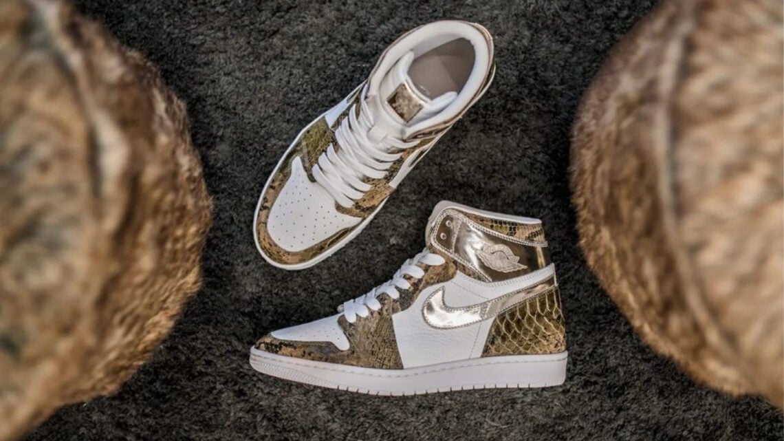 Air Jordan 1 High Gold Snake