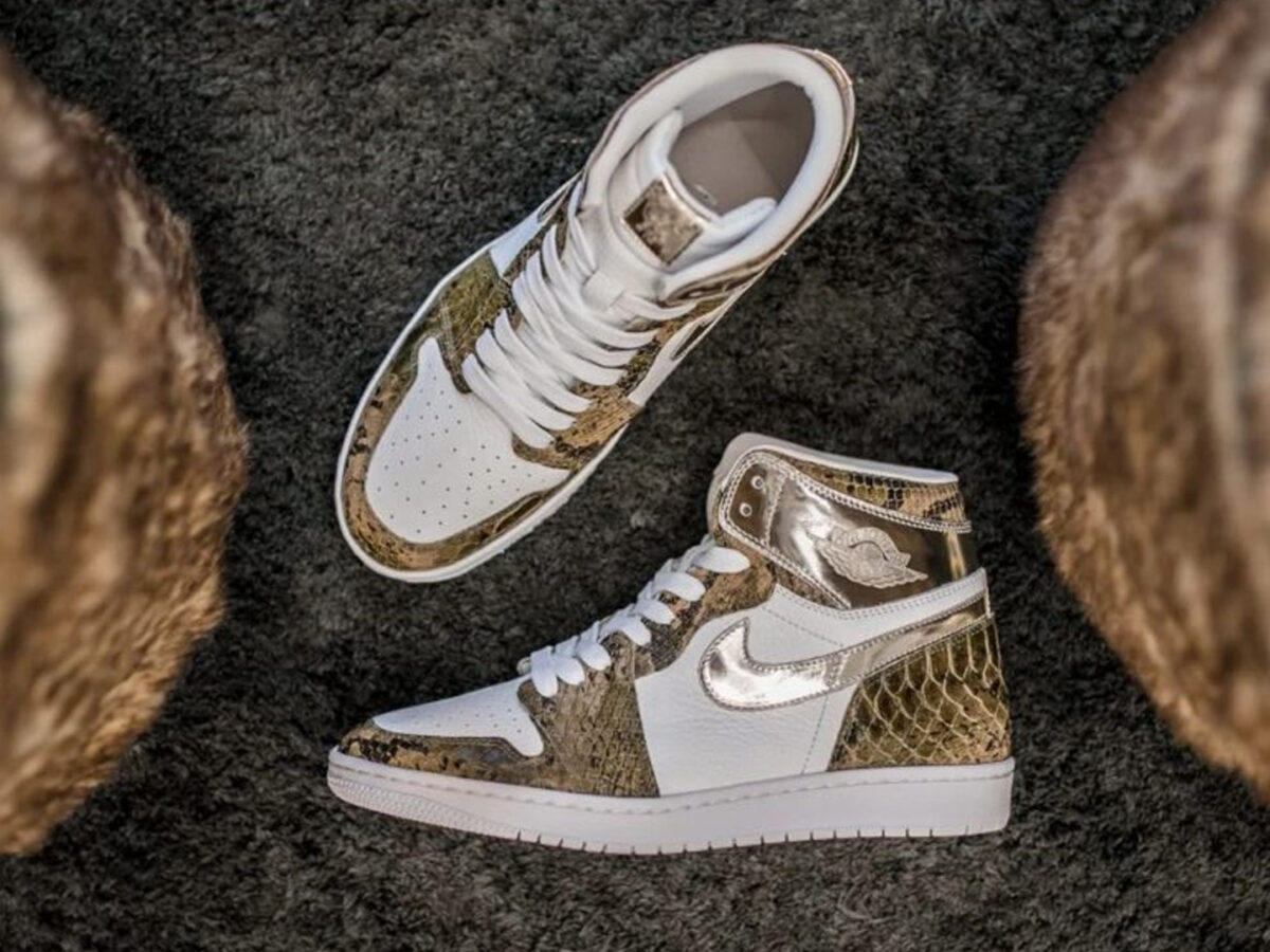 Air Jordan 1 High 'Gold Snake' Is Pure Venom for the Haters