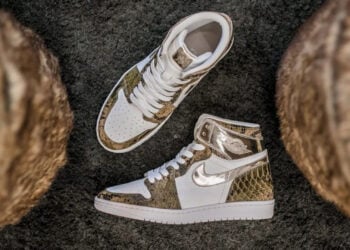 Air Jordan 1 High Gold Snake