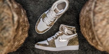 Air Jordan 1 High Gold Snake