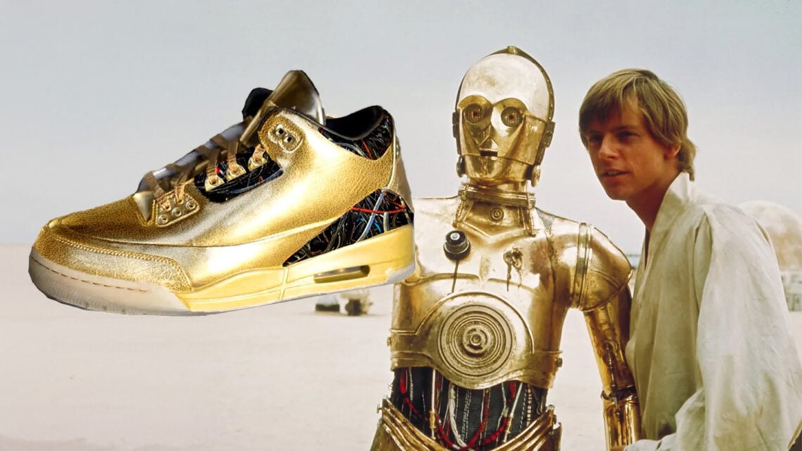 Air Jordan 3 C-3PO Star Wars Sneakers