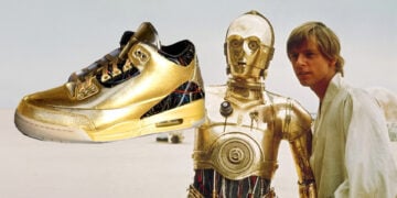 Air Jordan 3 C-3PO Star Wars Sneakers