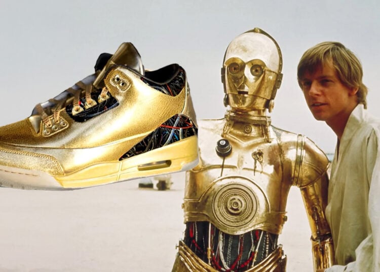 Air Jordan 3 C-3PO Star Wars Sneakers