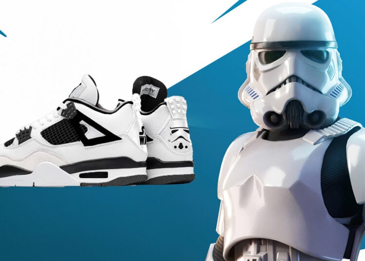 Star Wars Jordan 4 Stormtrooper Sneakers