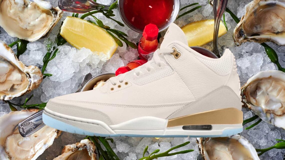 Champagne And Oysters Air Jordan 3 Sneaker