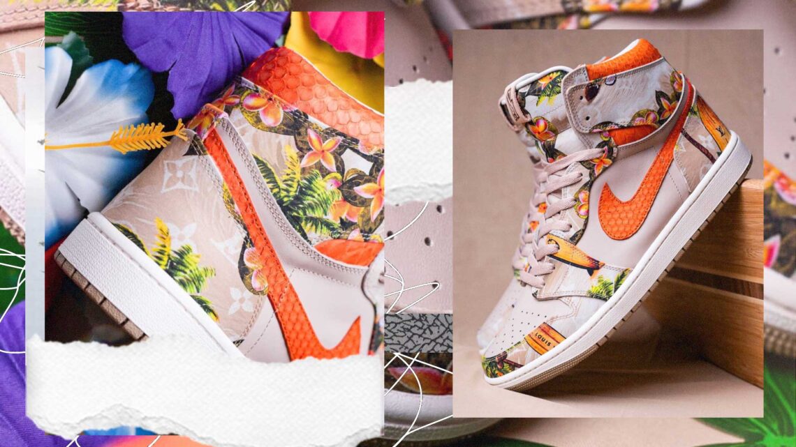 Louis Vuitton x Air Jordan 1 High "Floral"