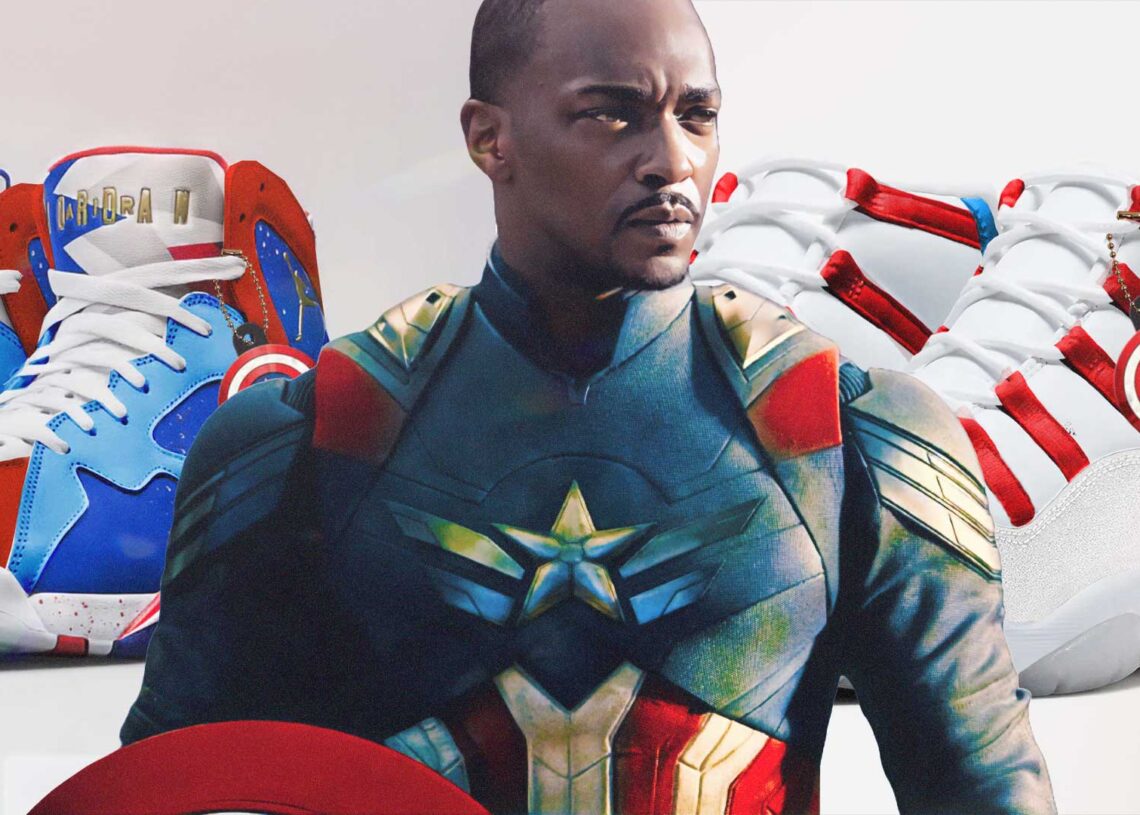 captain america jordans for sale