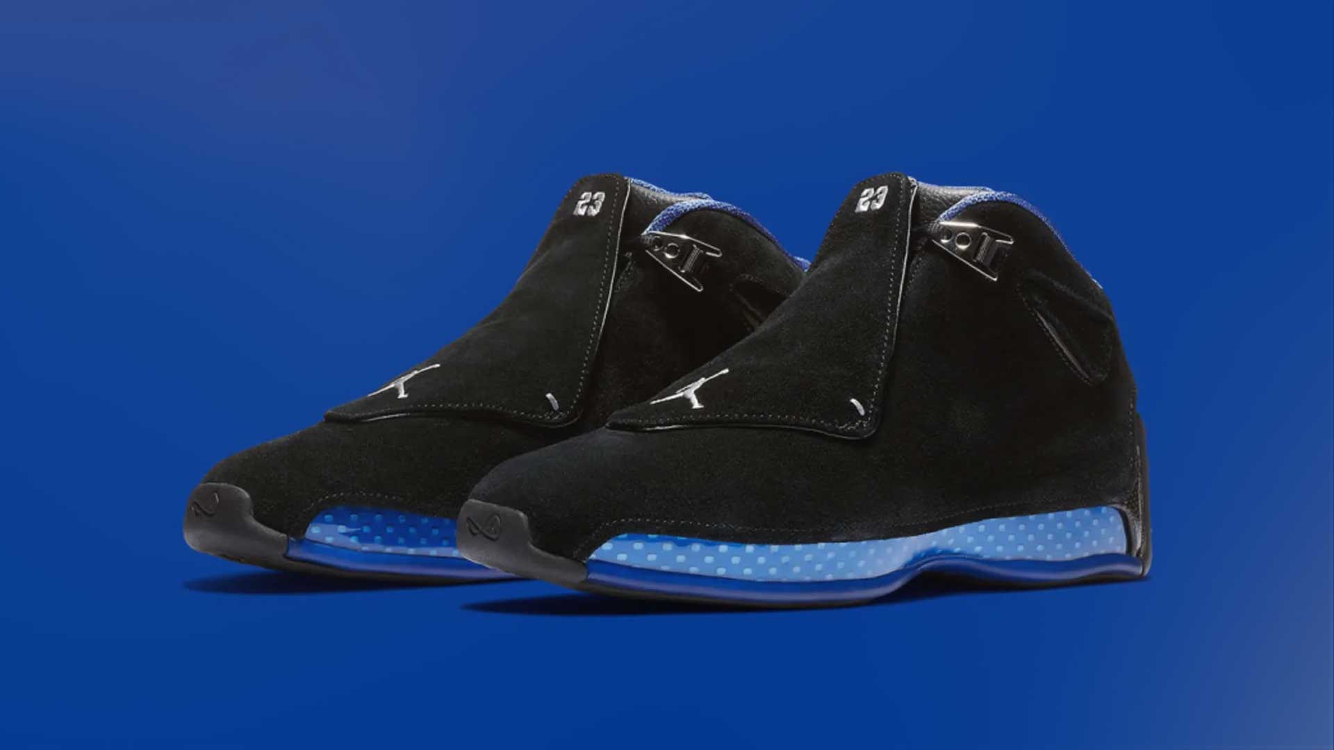 Air Jordan 18 OG Black Sport Royal