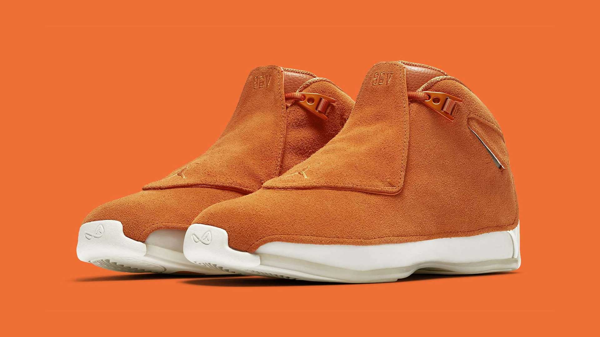 Air Jordan 18 Retro Orange Suede