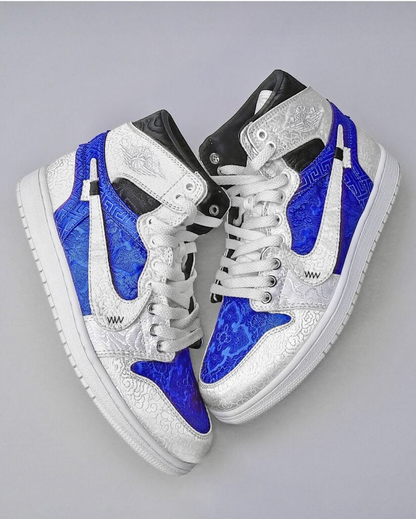 Fragment x Off-White Satin Air Jordan 1 High