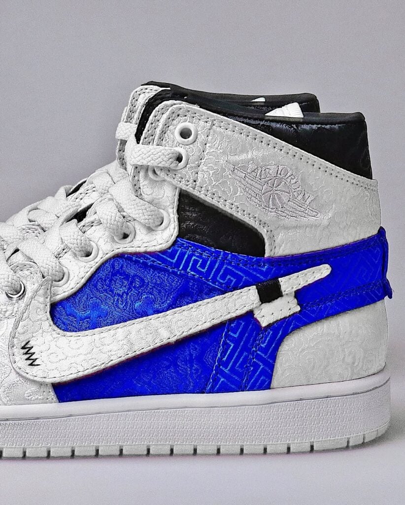 Fragment x Off-White Satin Air Jordan 1 High