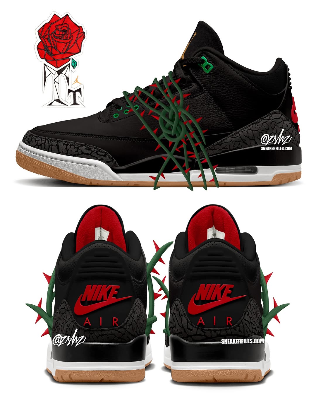 Teyana Taylor x Air Jordan 3 "A Rose From Harlem"
