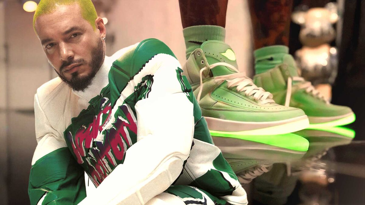 新品 JORDAN 2 RETRO SP PS BALVIN 21cm J Balvin's Air Jordan 2 Collab Lights Up the Sneaker Game