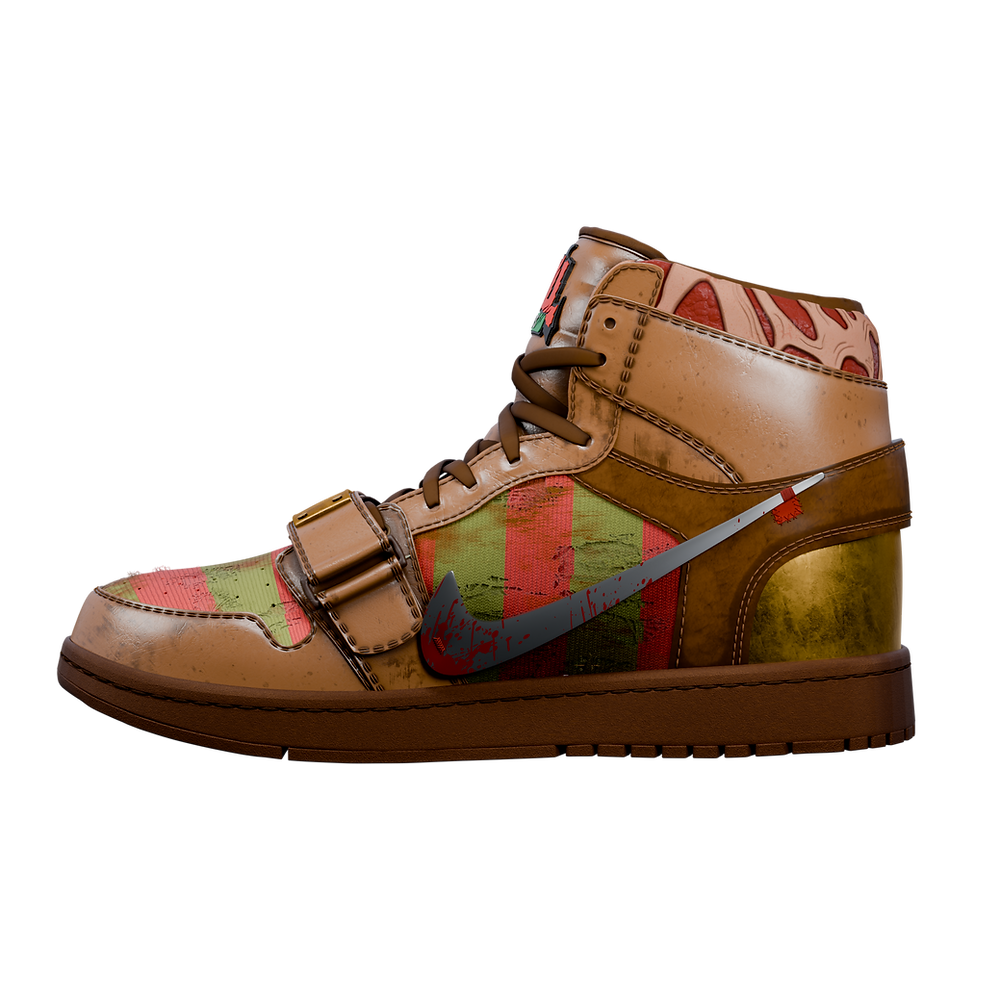 Freddy Krueger "Burnt Dreams" Air Jordan 1 Sneaker