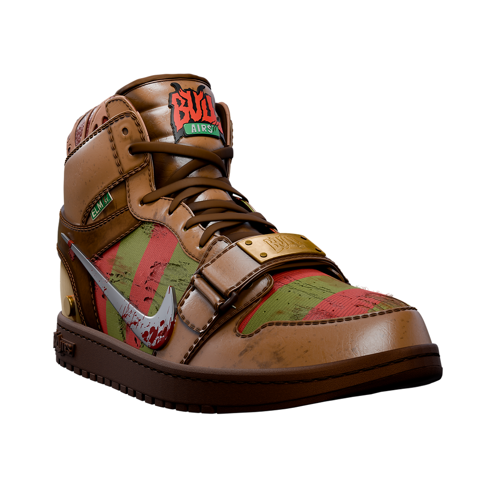 Freddy Krueger "Burnt Dreams" Air Jordan 1 Sneaker