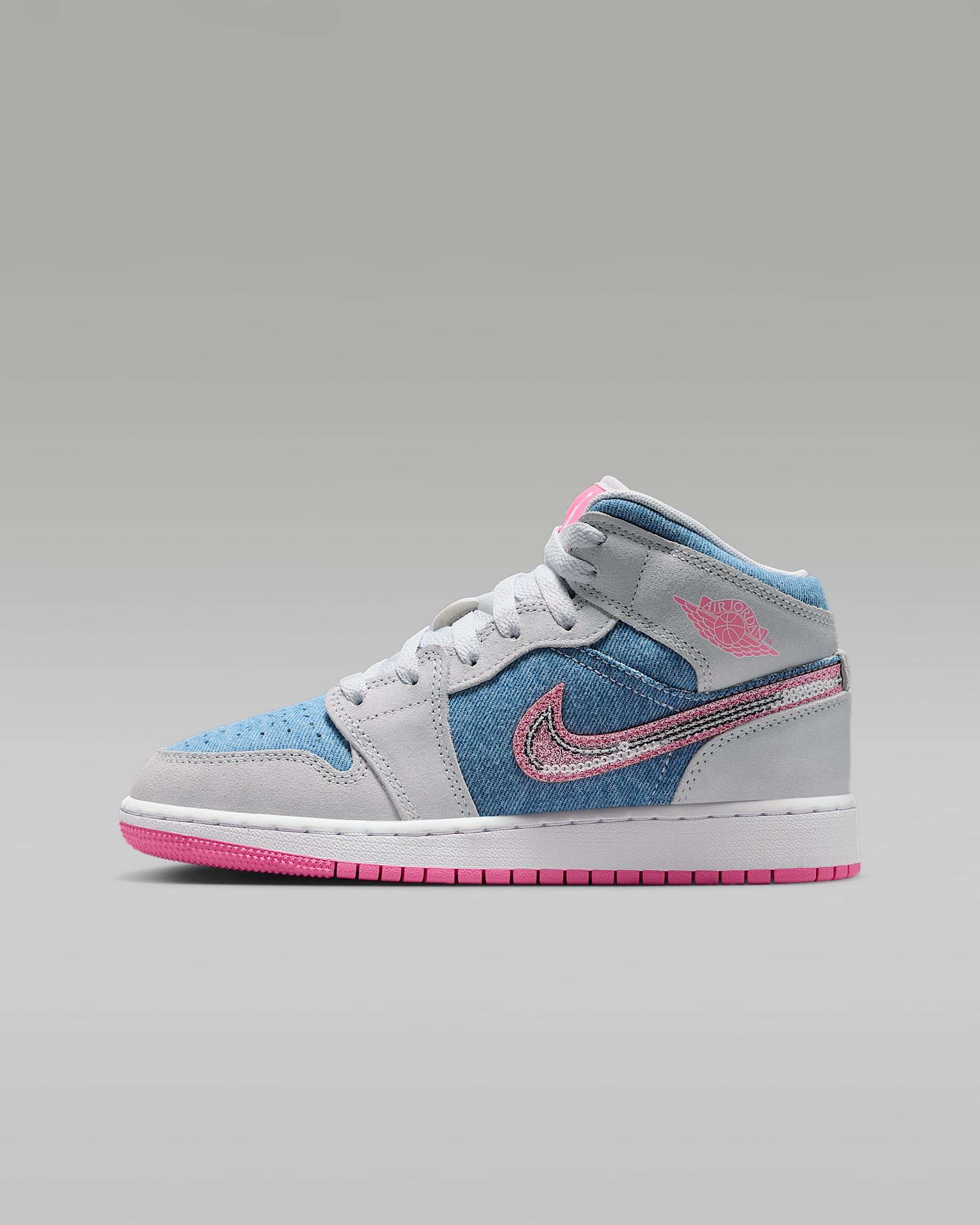 Air Jordan 1 Mid "Denim Sequin"